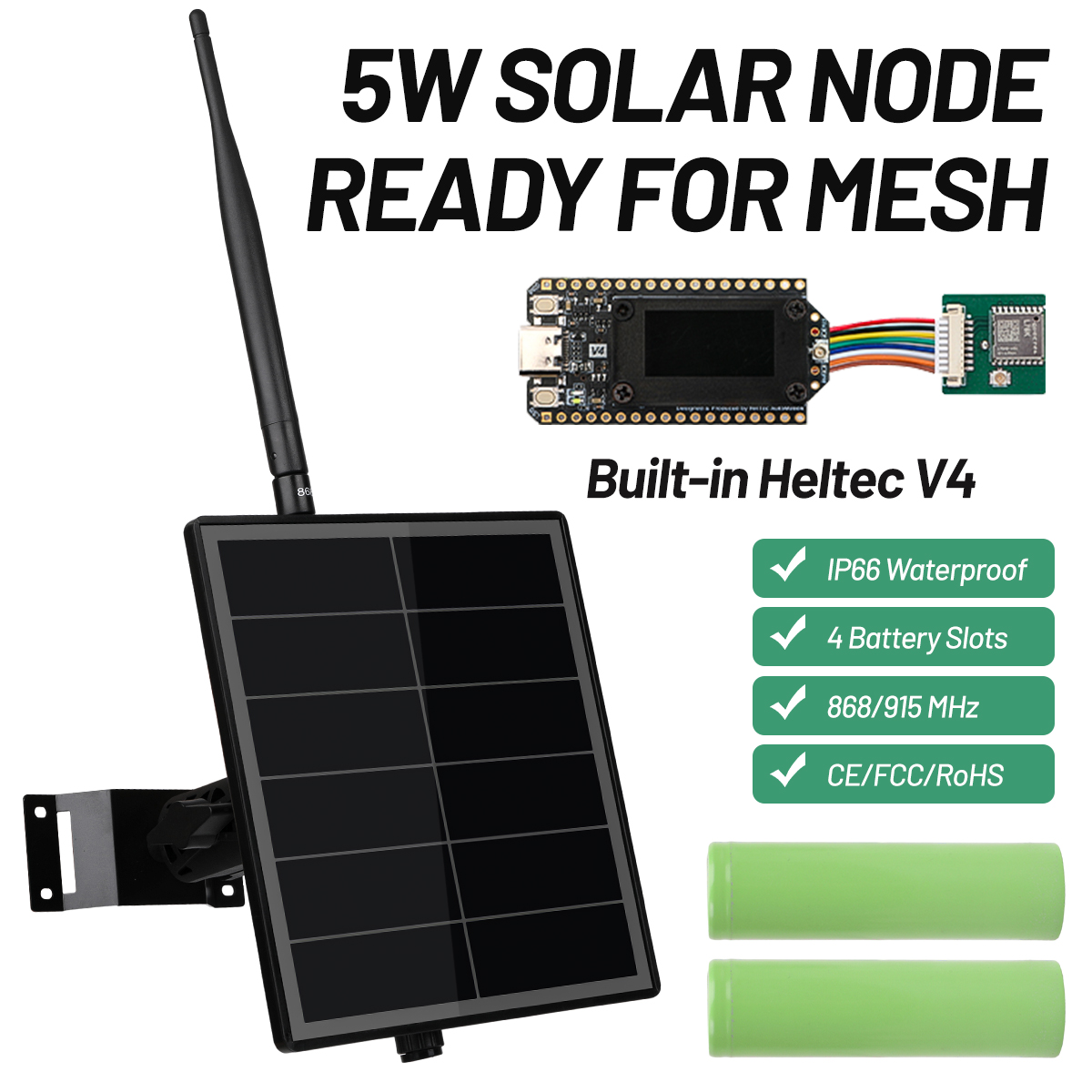 Smart Garden Esp32 - جهاز ميشستاتيك شمسي خارجي مع وحدة