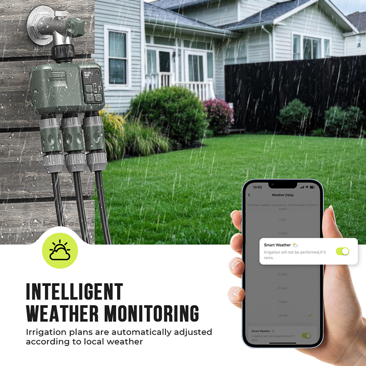 Smart Garden Design - نظام ري ذكي جديد بثلاثة مخارج