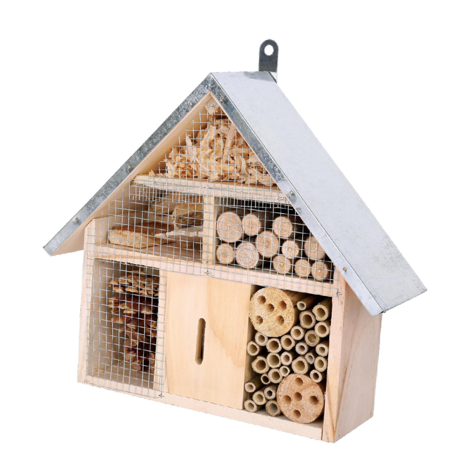 Insect Hotel Wood - حديقة بيت النحل خشبية معلقة فندق