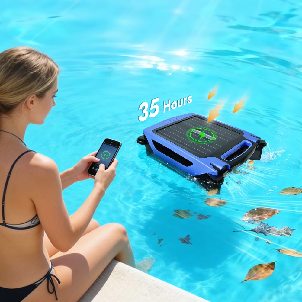 Smart Garden Robot - روبوت تنظيف سطح المسبح الذكي عالي