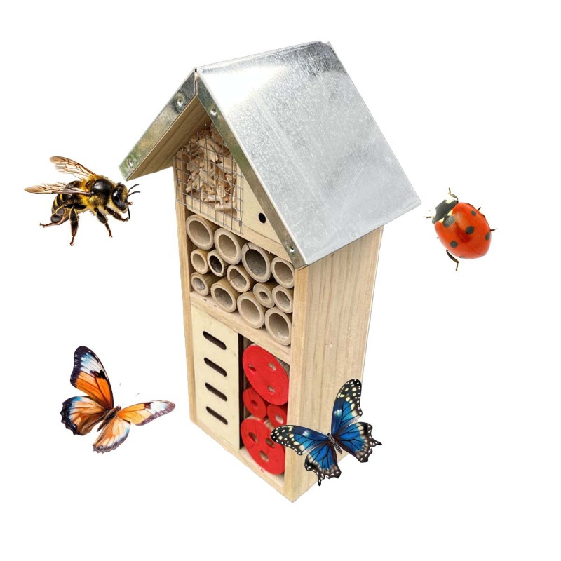 Insect Hotel Wood - بيت الحشرات، فندق الحشرات الخشبي، عش