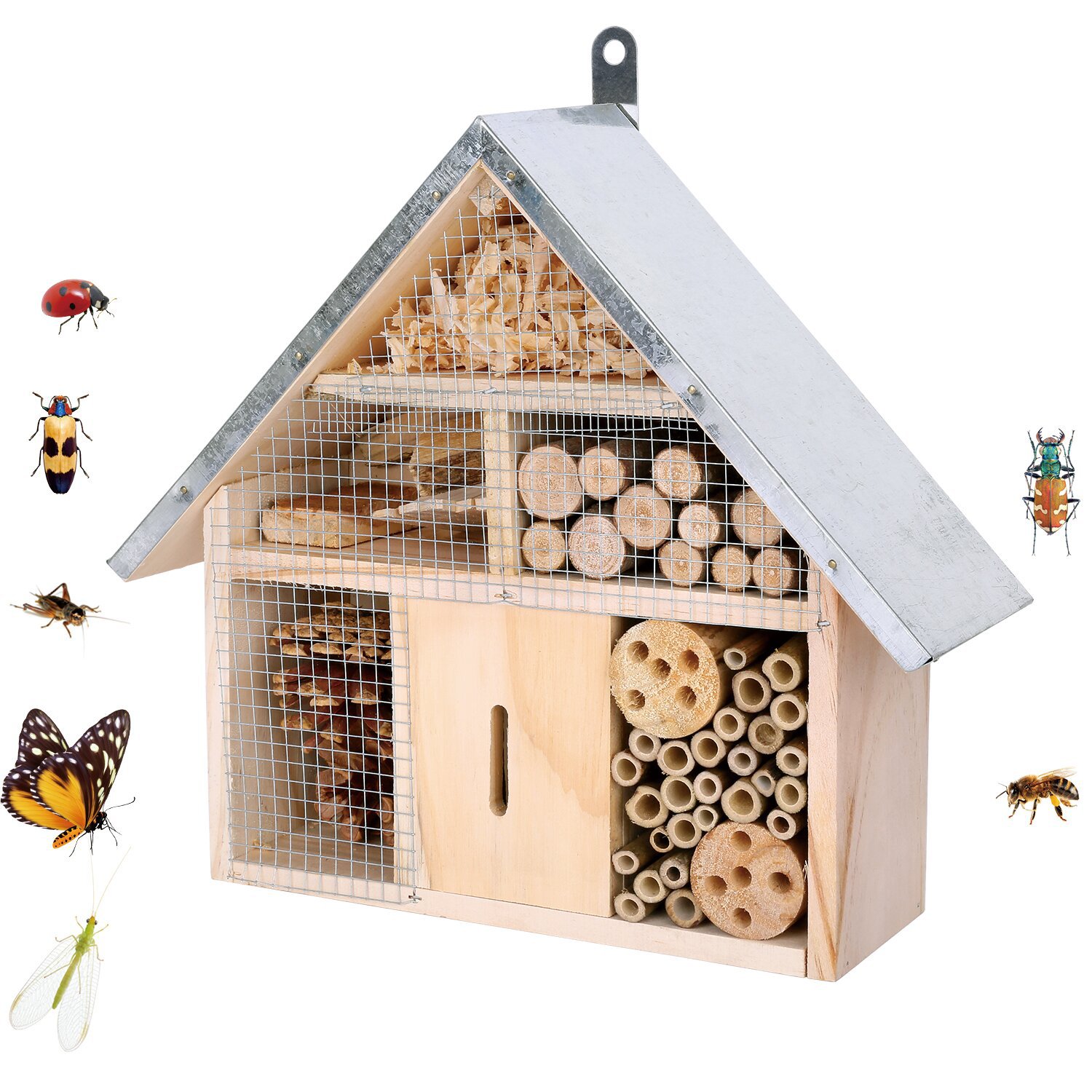 حديقة منزل الحشرات الخشبي عش ا - مراجعة Insect Hotel Wood وسعره