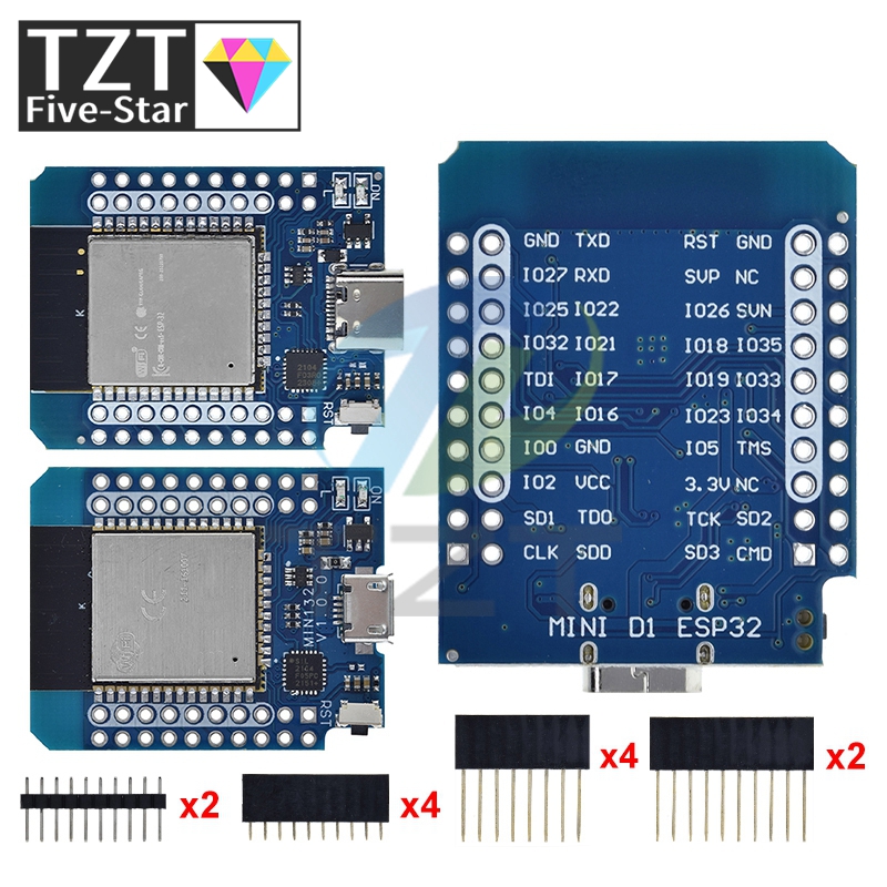 TZT 1/3 قطعة ل Wemos Mini D1 E - مراجعة Smart Garden Esp32 وسعره