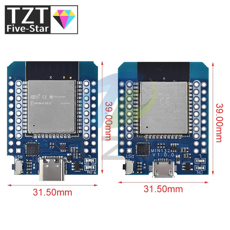 TZT 1/3 قطعة ل Wemos Mini D1 E - مراجعة Smart Garden Esp32 وسعره