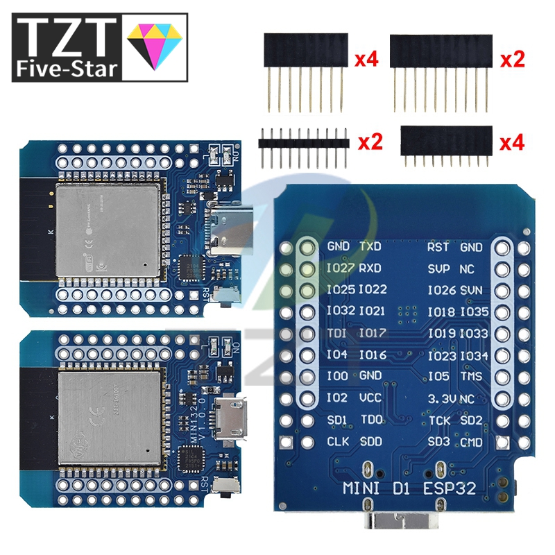 TZT 1/3 قطعة ل Wemos Mini D1 E - مراجعة Smart Garden Esp32 وسعره