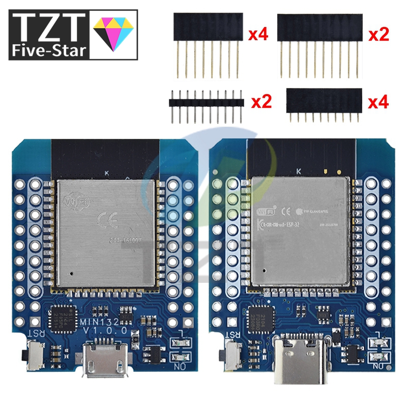 TZT 1/3 قطعة ل Wemos Mini D1 E - مراجعة Smart Garden Esp32 وسعره