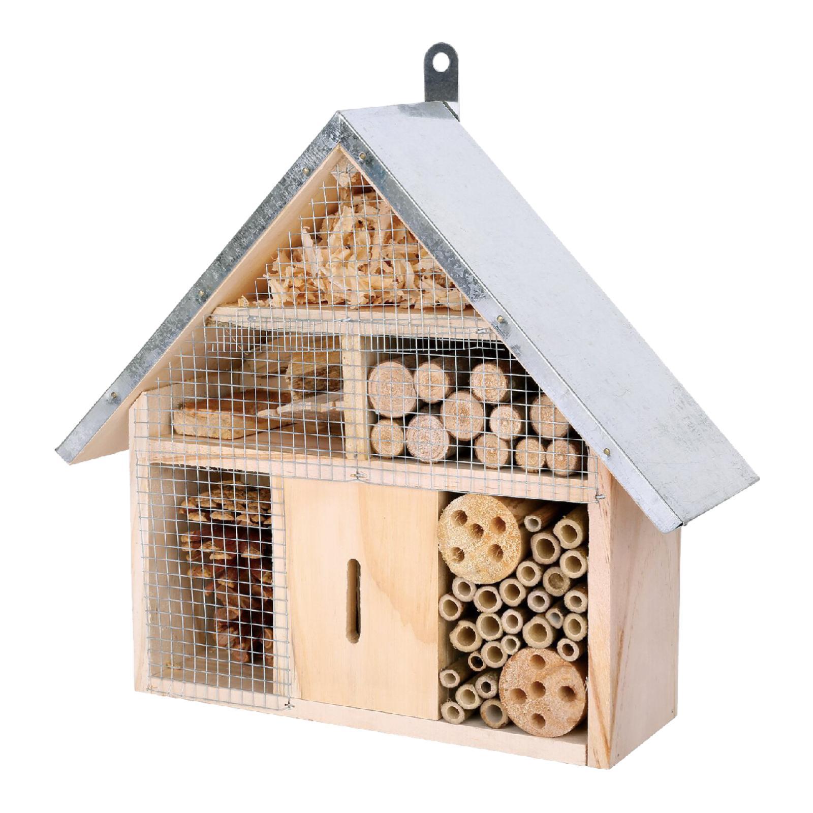 حديقة بيت النحل خشبية معلقة فن - مراجعة Insect Hotel Wood وسعره