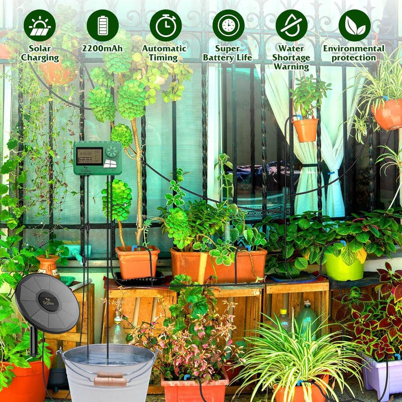 معدات الري بالطاقة الشمسية طقم - مراجعة Smart Urban Garden وسعره