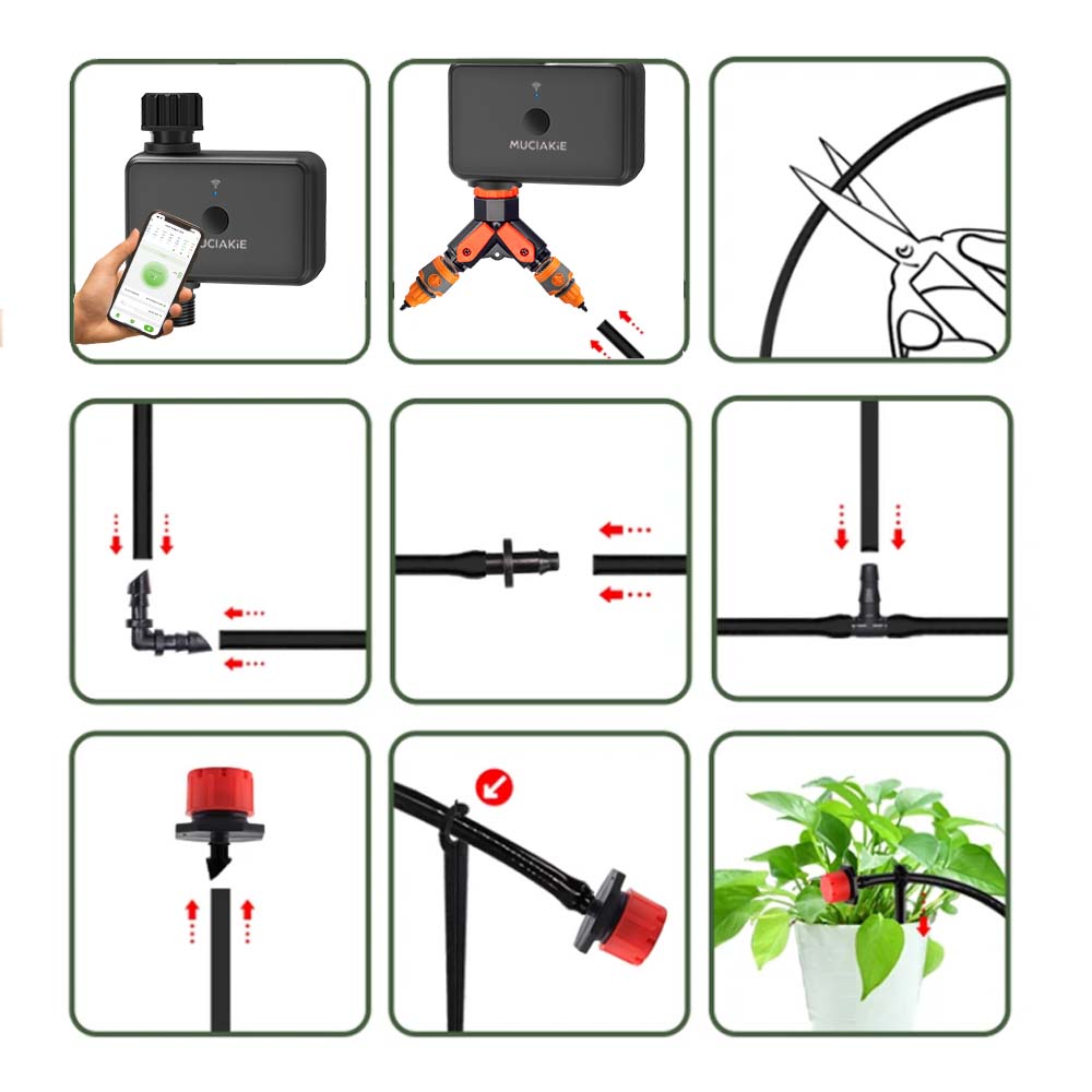 30-10 متر حديقة ثنائي النطاق و - مراجعة Smart Garden Sprinkler System وسعره