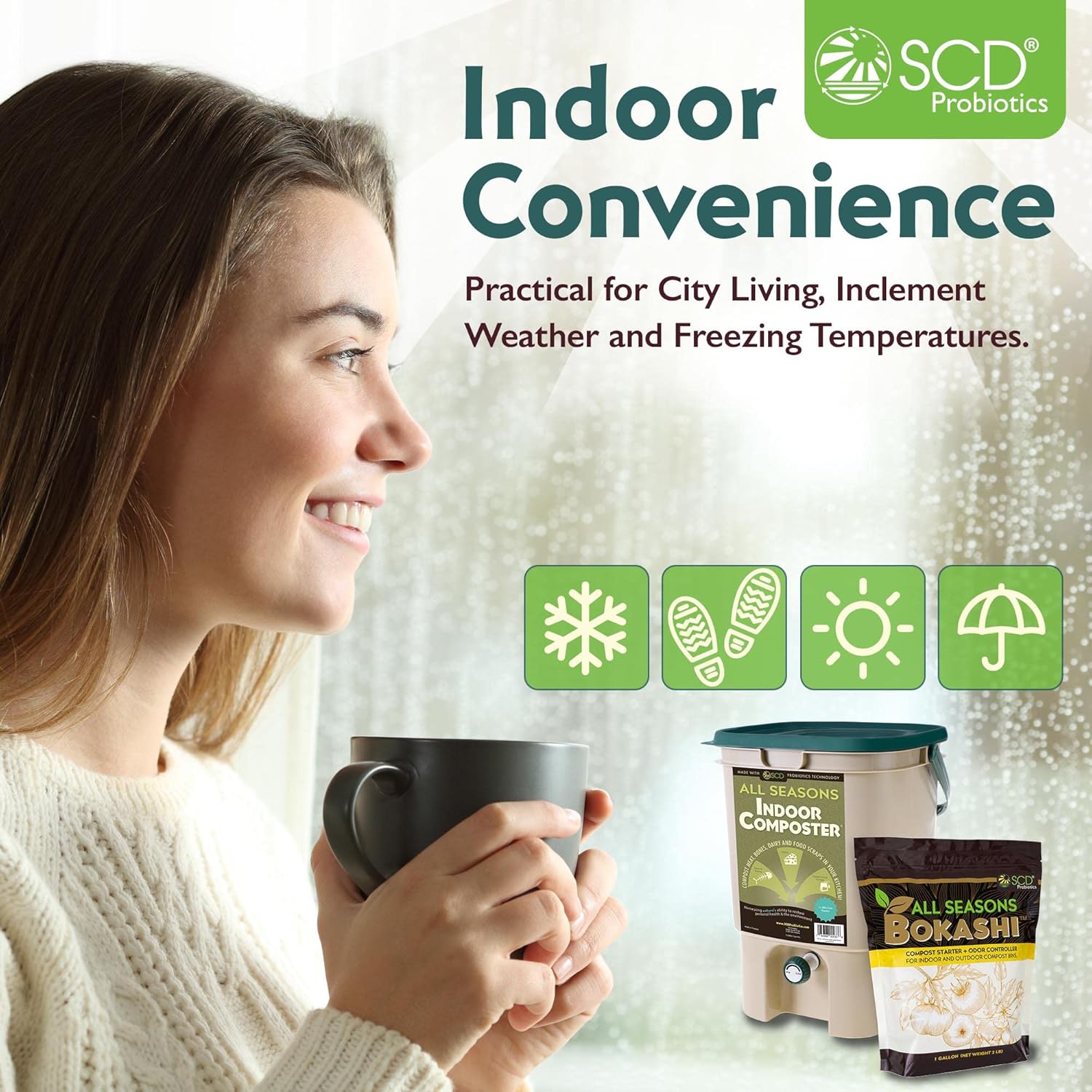 جهاز تحويل النفايات العضوية إل - مراجعة Composting Kit Indoor وسعره