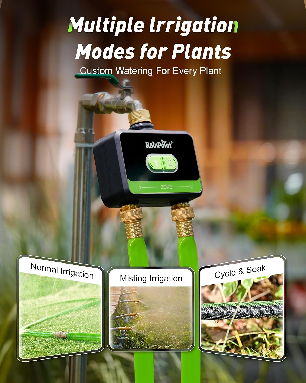 جهاز توقيت ري ذكي ثنائي المناط - مراجعة Smart Garden Sprinkler System وسعره