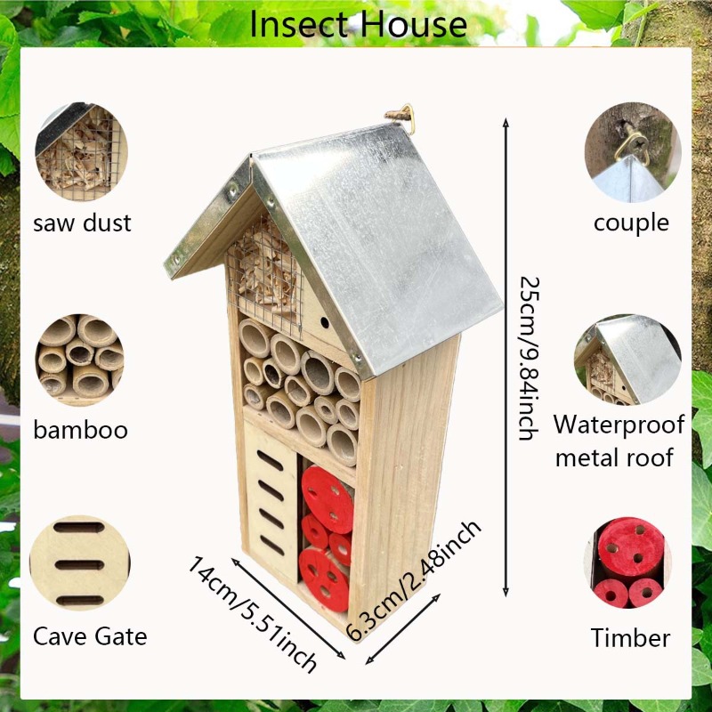 بيت الحشرات، فندق الحشرات الخش - مراجعة Insect Hotel Wood وسعره
