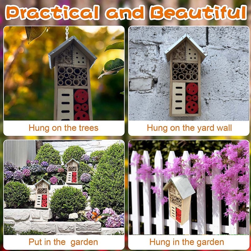 بيت الحشرات، فندق الحشرات الخش - مراجعة Insect Hotel Wood وسعره