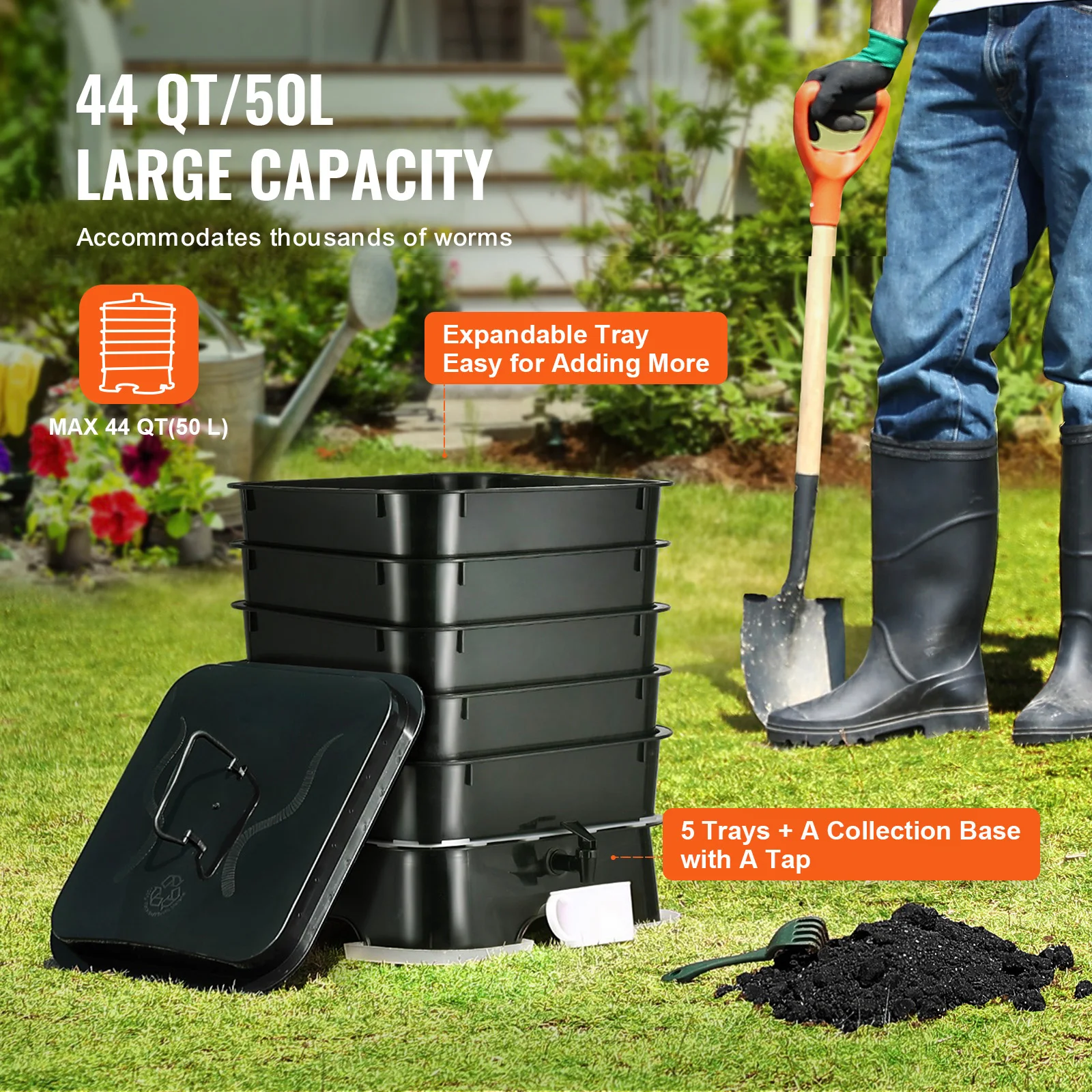 صندوق سماد لمركب الدودة مكون م - مراجعة Composting Kit Indoor وسعره